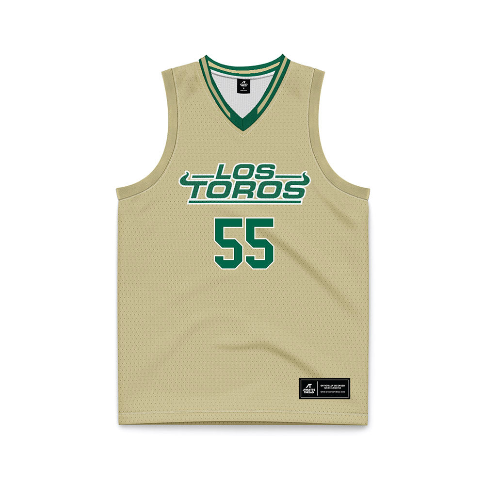 USF - NCAA Women's Basketball : Carla Brito - Cream Basketball Jersey-0