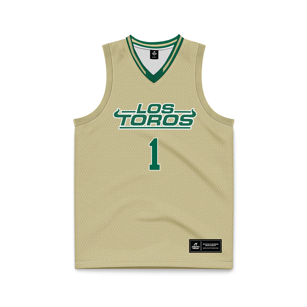 USF - NCAA Women's Basketball : Katie Davidson - Cream Basketball Jersey-0