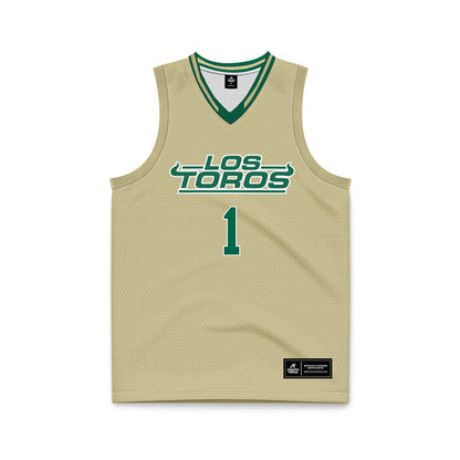 USF - NCAA Women's Basketball : Katie Davidson - Cream Basketball Jersey-0