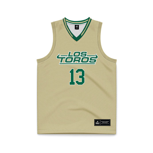 USF - NCAA Women's Basketball : Stefanie Ingram - Cream Basketball Jersey-0