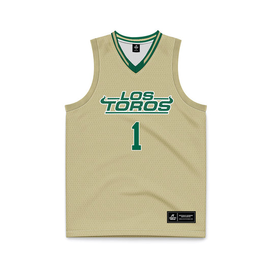 USF - NCAA Women's Basketball : Katie Davidson - Cream Basketball Jersey-0