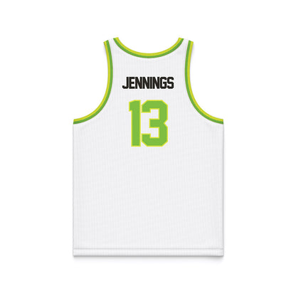 USF - NCAA Men's Basketball : Kasen Jennings - White Basketball Jersey