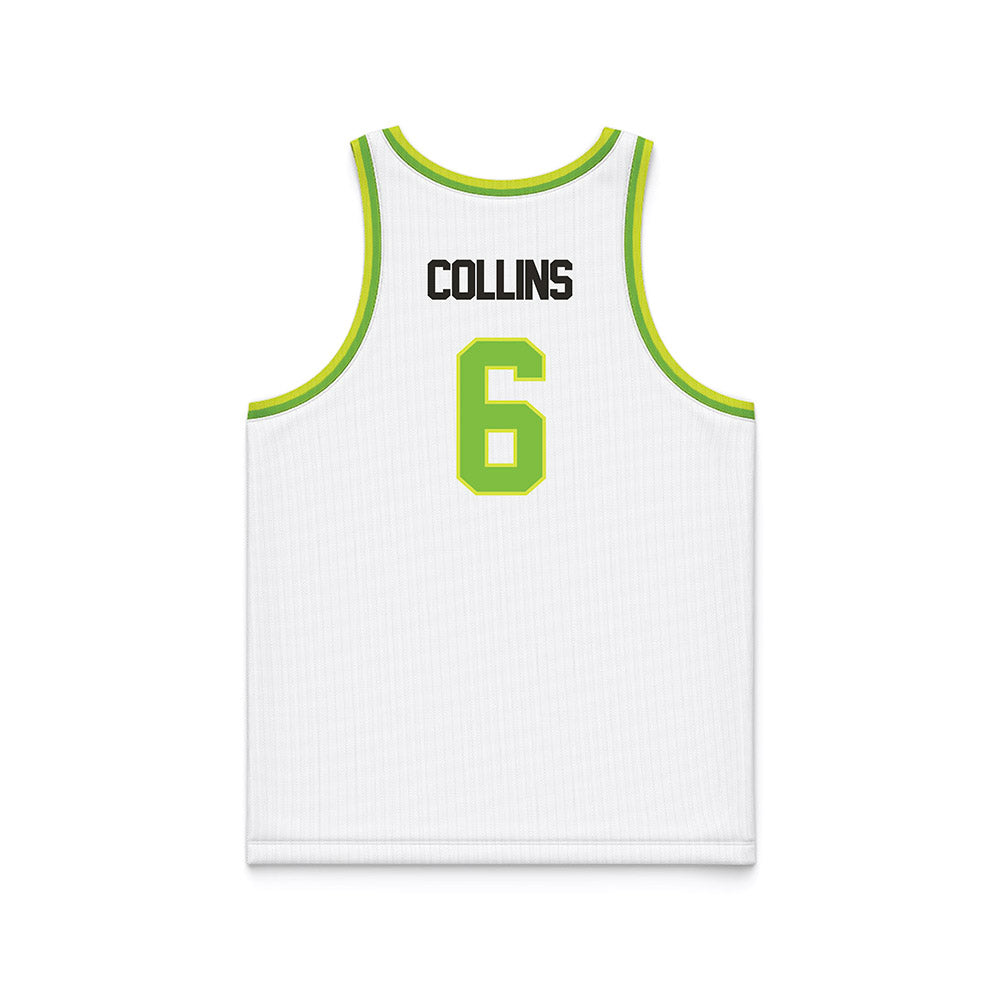 USF - NCAA Men's Basketball : Daimion Collins - White Basketball Jersey-1