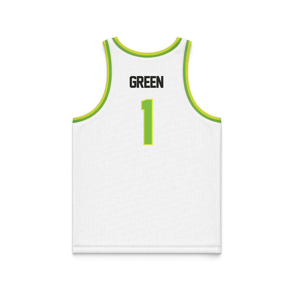 USF - NCAA Men's Basketball : De'Ante Green - White Basketball Jersey