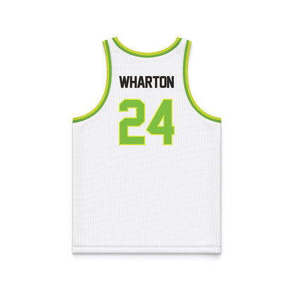 USF - NCAA Men's Basketball : Jaylen Wharton - White Basketball Jersey