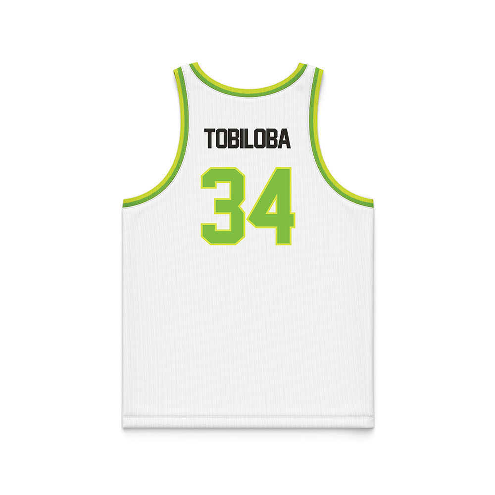 USF - NCAA Men's Basketball : Daniel Tobiloba - White Basketball Jersey