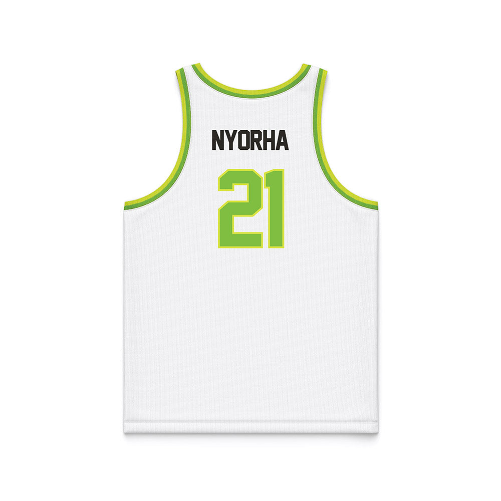 USF - NCAA Men's Basketball : Adriel Nyorha - White Basketball Jersey-1