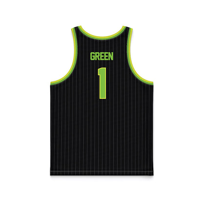 USF - NCAA Men's Basketball : De'Ante Green - Green Basketball Jersey