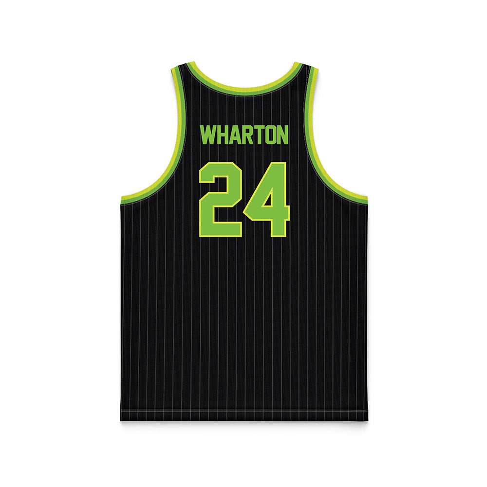 USF - NCAA Men's Basketball : Jaylen Wharton - Green Basketball Jersey