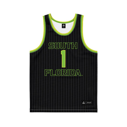 USF - NCAA Men's Basketball : De'Ante Green - Green Basketball Jersey