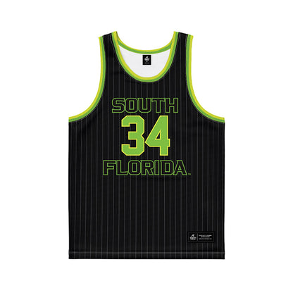 USF - NCAA Men's Basketball : Daniel Tobiloba - Green Basketball Jersey