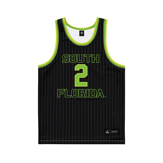 USF - NCAA Men's Basketball : Wes Enis - Green Basketball Jersey-0