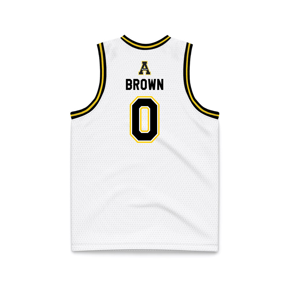 App State - NCAA Men's Basketball : Xavion Brown - Replica Jersey Basketball Jersey-1