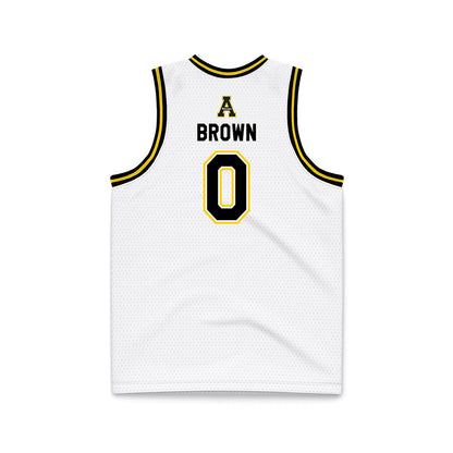 App State - NCAA Men's Basketball : Xavion Brown - Replica Jersey Basketball Jersey-1