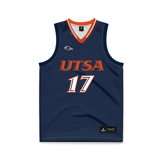 UTSA - NCAA Men's Basketball : Stanley Borden - Navy Basketball Jersey-0