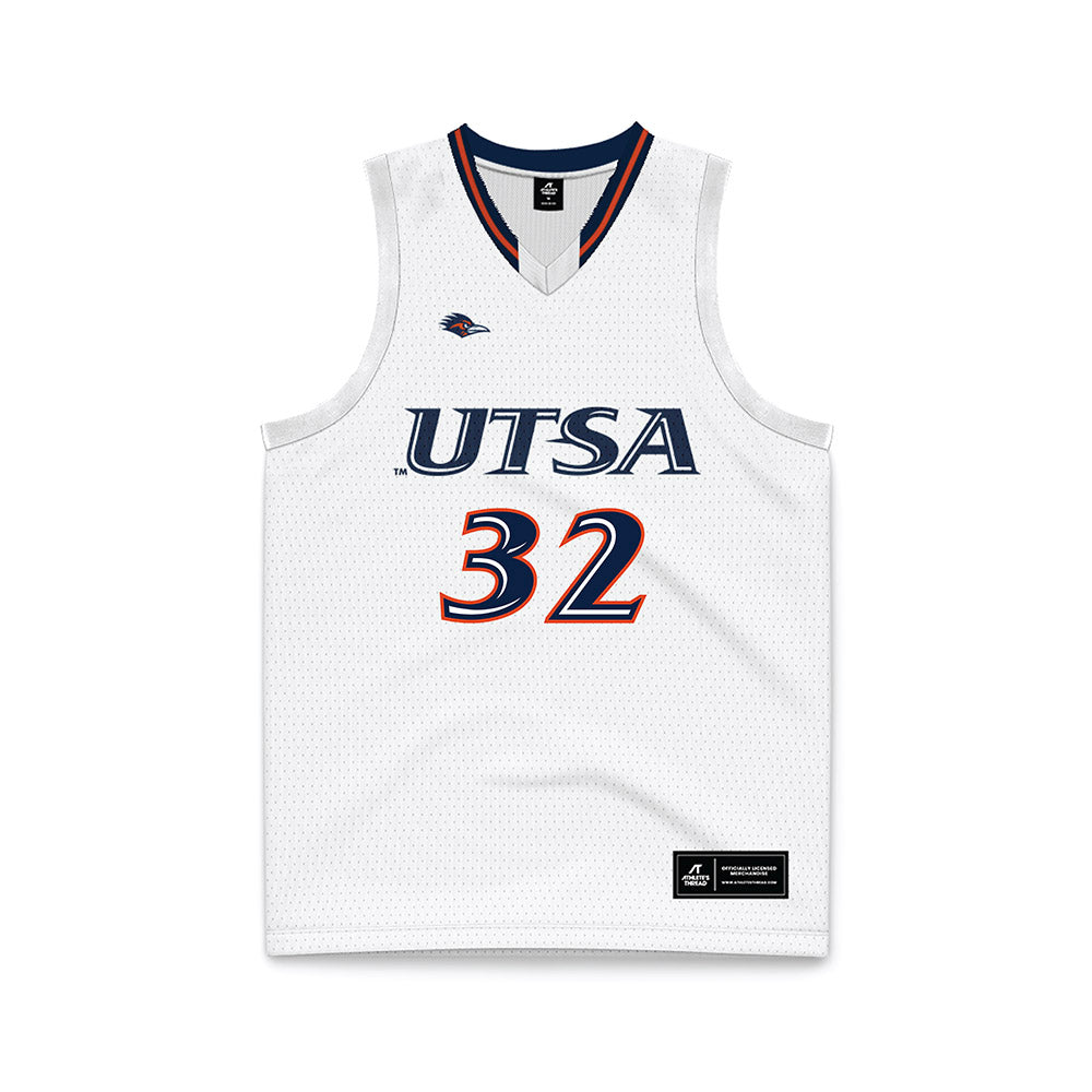 UTSA - NCAA Women's Basketball : Jordyn Jenkins - White Basketball Jersey-0