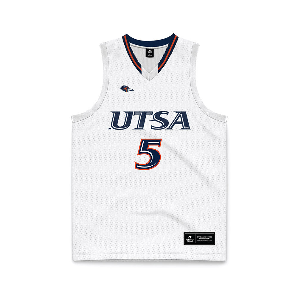 UTSA - NCAA Women's Basketball : Mia Hammonds - White Basketball Jersey