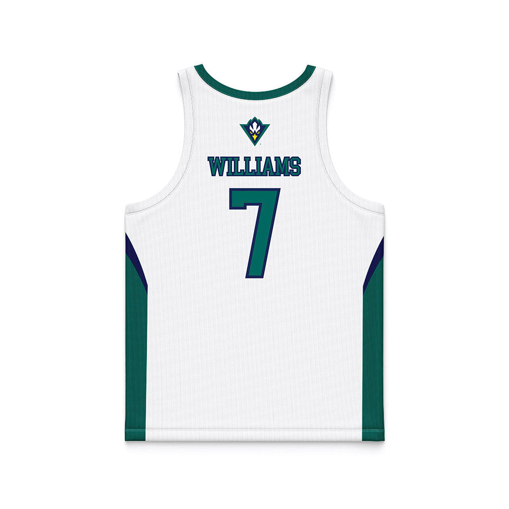 UNC Wilmington - NCAA Men's Basketball : Greedy Williams - White Basketball Jersey