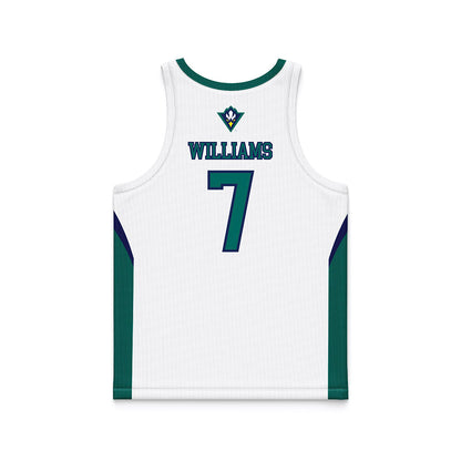 UNC Wilmington - NCAA Men's Basketball : Greedy Williams - White Basketball Jersey