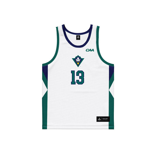 UNC Wilmington - NCAA Women's Basketball : Corrie McLaughlin - White Basketball Jersey-0