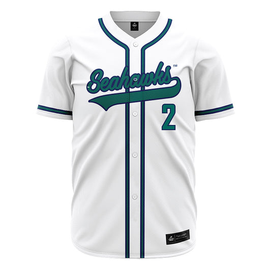 UNC Wilmington - NCAA Baseball : Jackson Hood - White Jersey-0