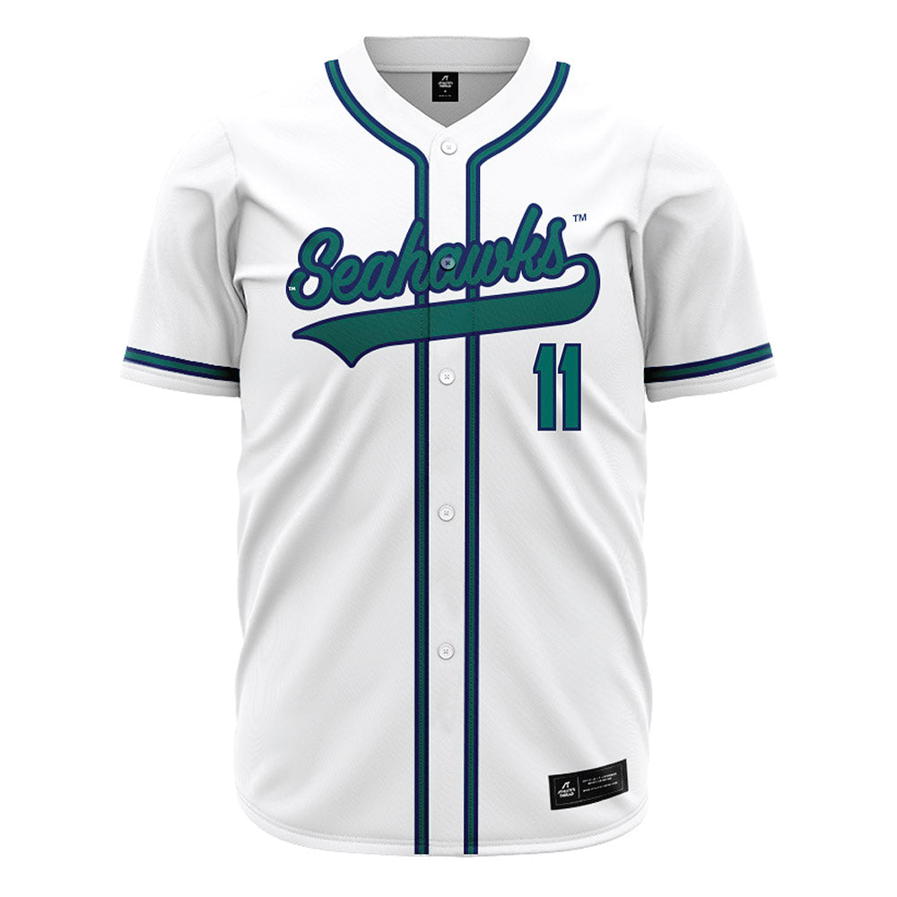 UNC Wilmington - NCAA Baseball : Mason Hughes - White Jersey-0