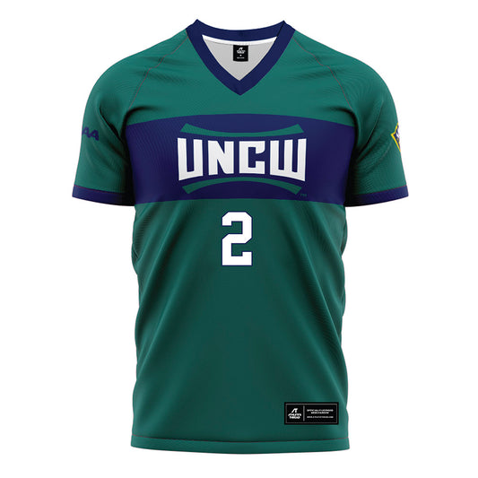 UNC Wilmington - NCAA Women's Soccer : Taylor OBrien - Teal Soccer Jersey-0