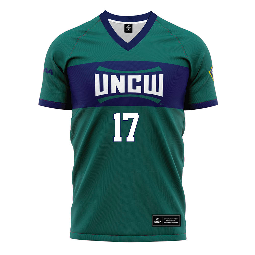 UNC Wilmington - NCAA Women's Soccer : Elise Larimer - Teal Soccer Jersey-0