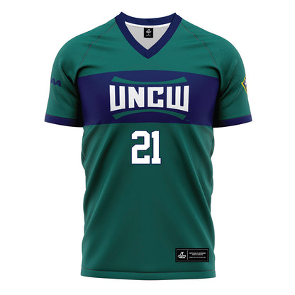 UNC Wilmington - NCAA Women's Soccer : Kayla Adams - Teal Soccer Jersey-0