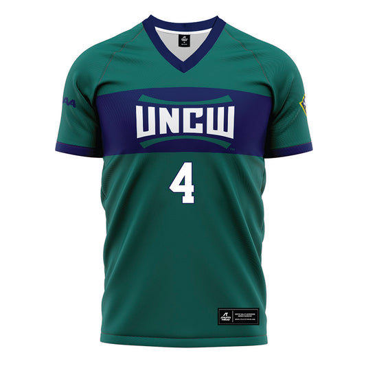 UNC Wilmington - NCAA Women's Soccer : Grace Maynard - Teal Soccer Jersey-0