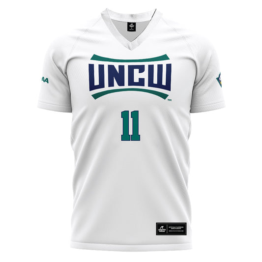 UNC Wilmington - NCAA Women's Soccer : Rachel Fry - White Soccer Jersey-0