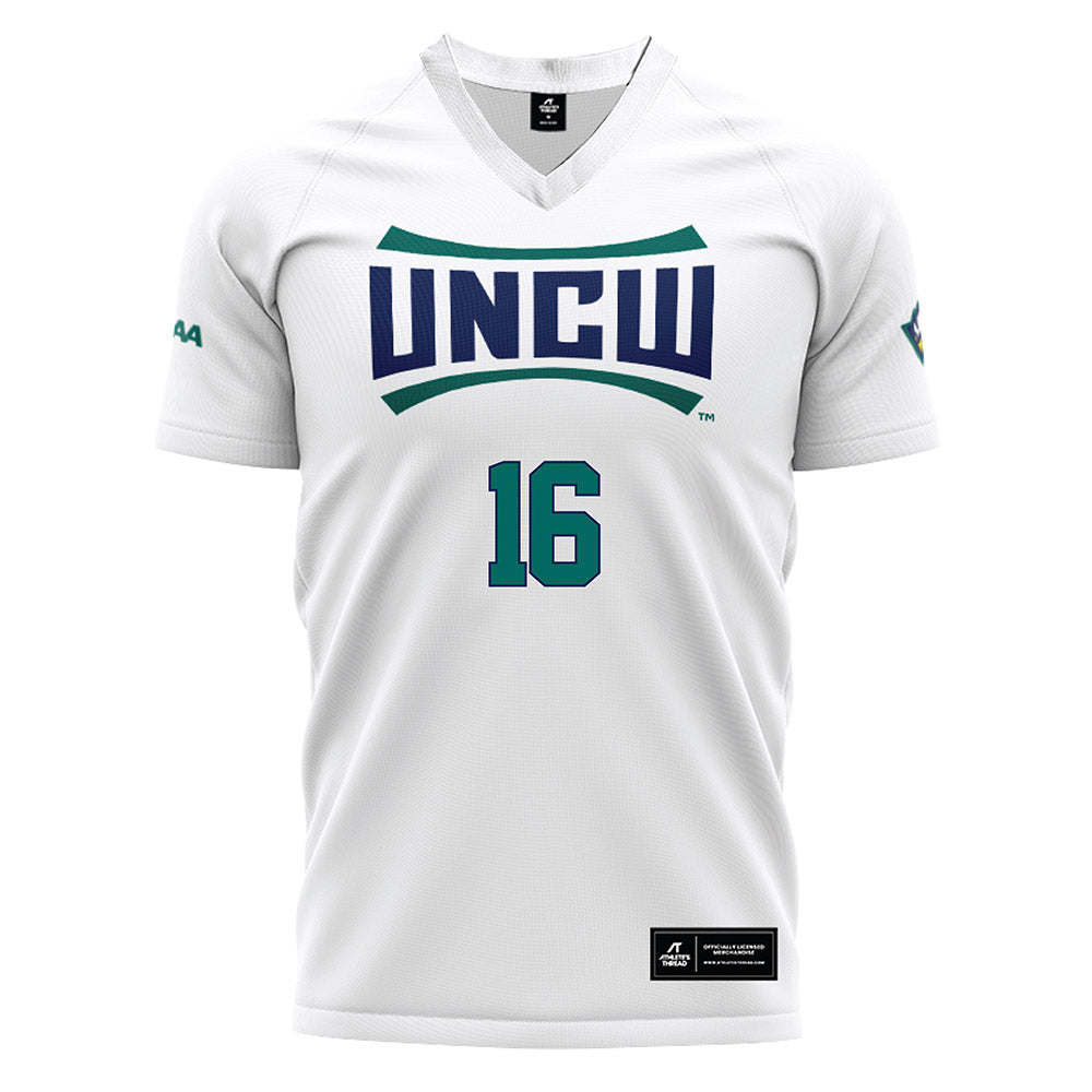 UNC Wilmington - NCAA Women's Soccer : Holly Murphy - White Soccer Jersey-0