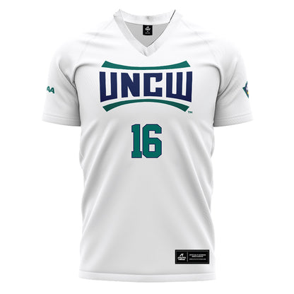 UNC Wilmington - NCAA Women's Soccer : Holly Murphy - White Soccer Jersey-0