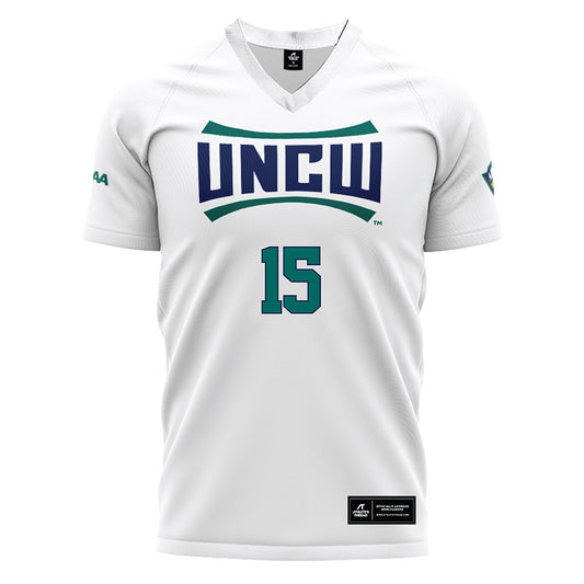 UNC Wilmington - NCAA Women's Soccer : Macy Lutz - White Soccer Jersey-0