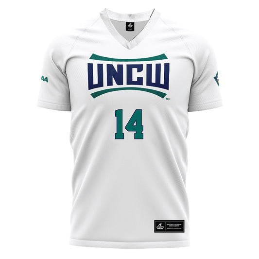 UNC Wilmington - NCAA Women's Soccer : Jada Tuffin - White Soccer Jersey-0