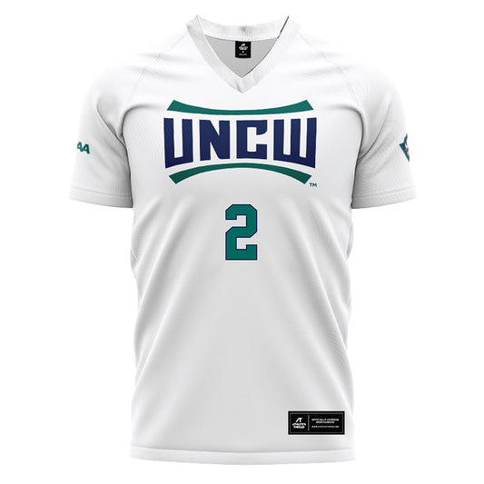 UNC Wilmington - NCAA Women's Soccer : Taylor OBrien - White Soccer Jersey-0