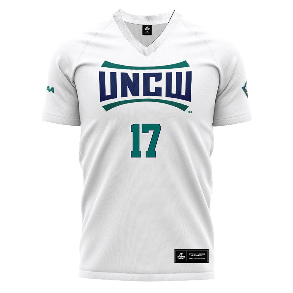 UNC Wilmington - NCAA Women's Soccer : Elise Larimer - White Soccer Jersey-0