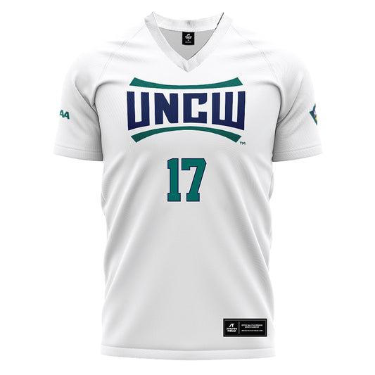 UNC Wilmington - NCAA Women's Soccer : Elise Larimer - White Soccer Jersey-0