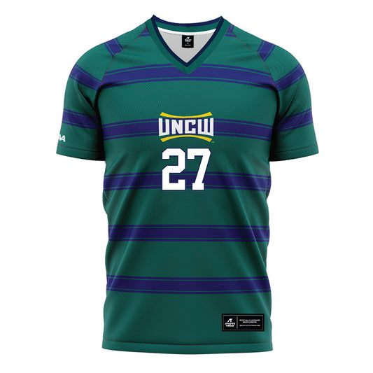 UNC Wilmington - NCAA Men's Soccer : Ellington Andrews - Teal Soccer Jersey