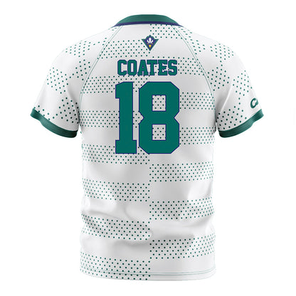 UNC Wilmington - NCAA Men's Soccer : Jacob Coates - White Soccer Jersey-1