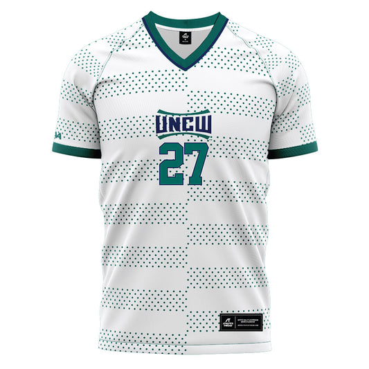 UNC Wilmington - NCAA Men's Soccer : Ellington Andrews - White Soccer Jersey