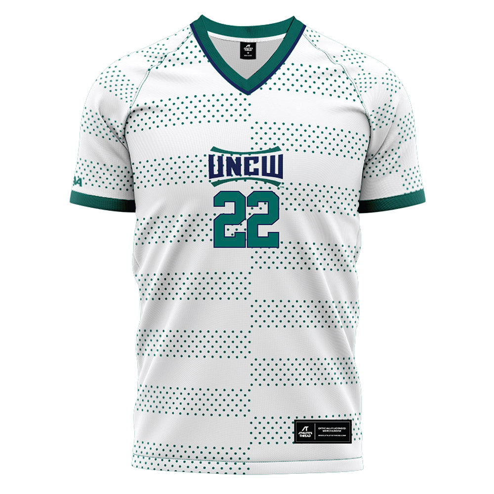 UNC Wilmington - NCAA Men's Soccer : Adrian Pinate - White Soccer Jersey