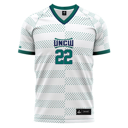 UNC Wilmington - NCAA Men's Soccer : Adrian Pinate - White Soccer Jersey