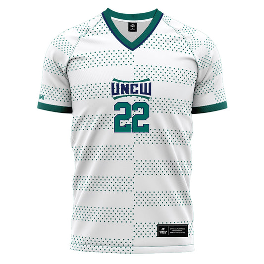 UNC Wilmington - NCAA Men's Soccer : Adrian Pinate - White Soccer Jersey