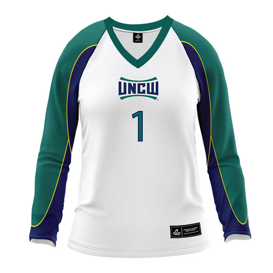 UNC Wilmington - NCAA Women's Volleyball : Marnie Ursem - White Volleyball Jersey-0