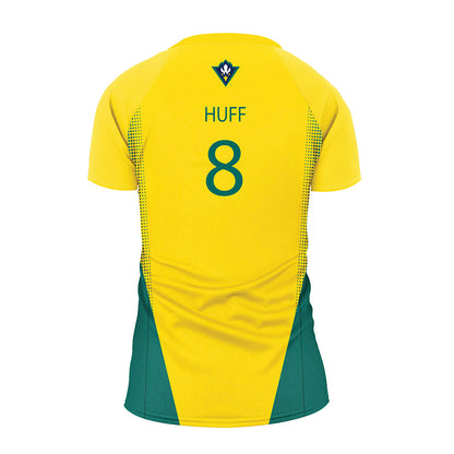 UNC Wilmington - NCAA Women's Volleyball : Margo Huff - Yellow Volleyball Jersey