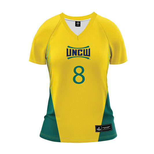 UNC Wilmington - NCAA Women's Volleyball : Margo Huff - Yellow Volleyball Jersey