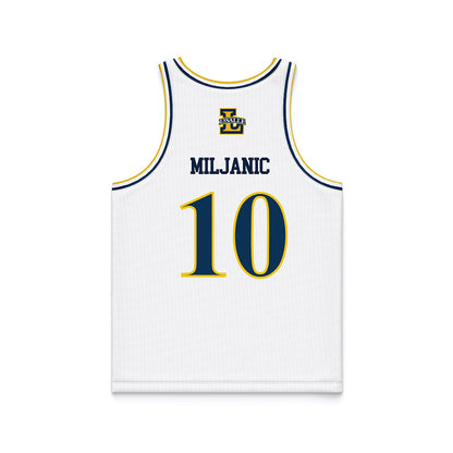 La Salle - NCAA Women's Basketball : Ivona Miljanic - White Basketball Jersey-1
