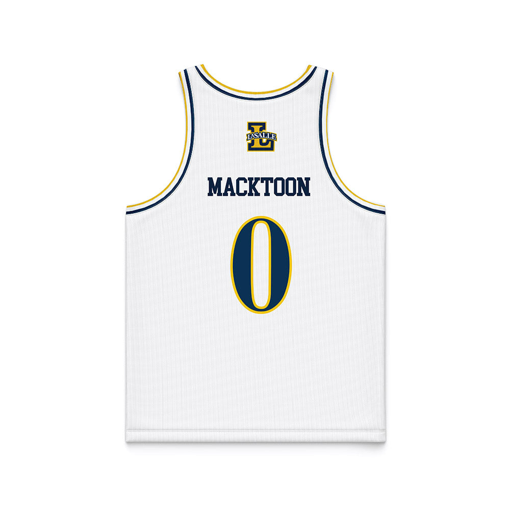 La Salle - NCAA Women's Basketball : aryss macktoon - White Basketball Jersey-1