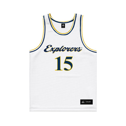 La Salle - NCAA Women's Basketball : Ashleigh Connor - White Basketball Jersey-0